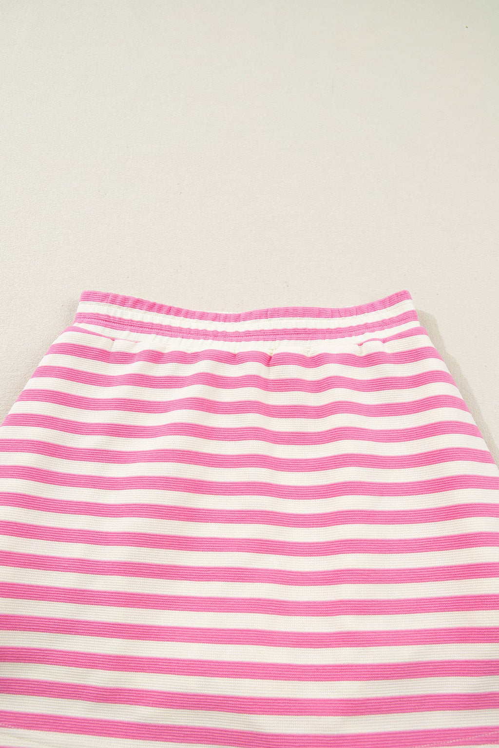 Striped Quarter-Zip Sleeveless Top & Skort Set
