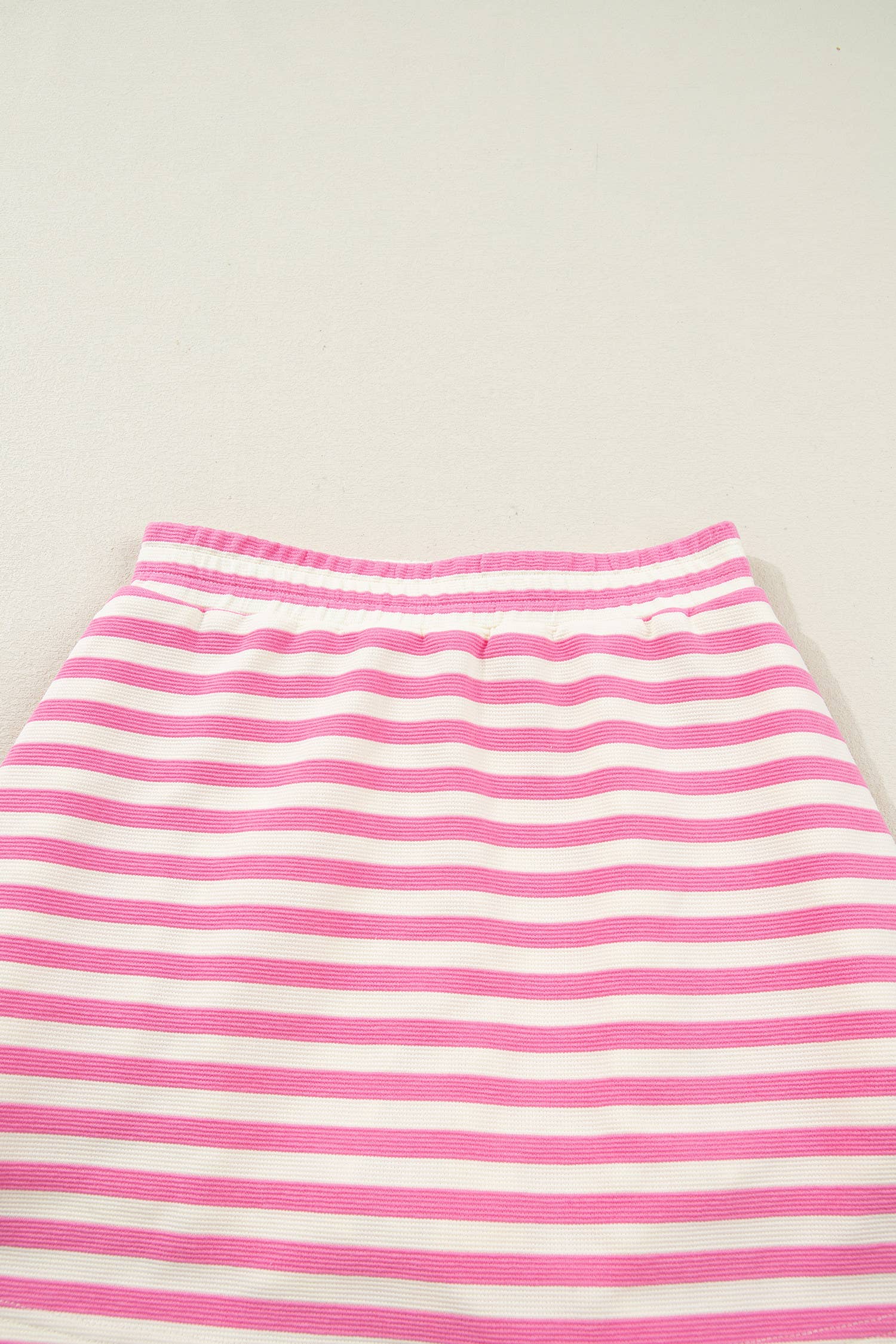 Striped Quarter-Zip Sleeveless Top & Skort Set