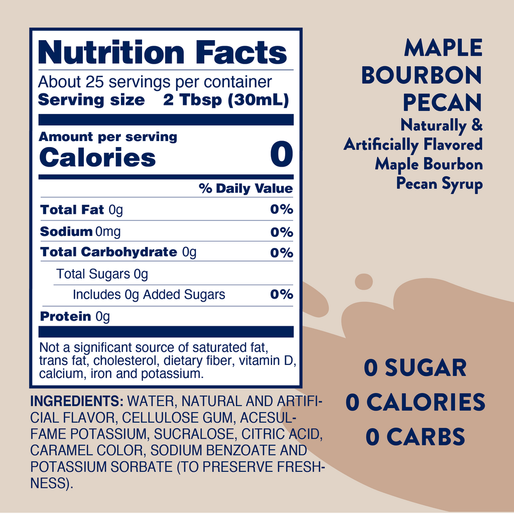 Sugar Free Maple Bourbon Pecan Syrup