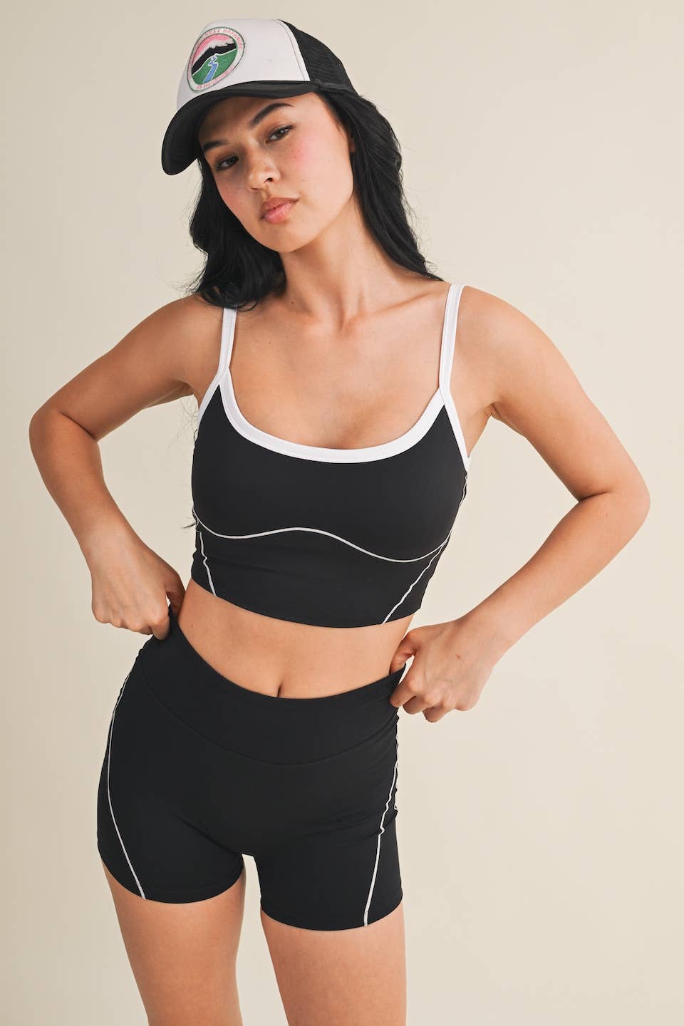 Contrast Contour Top