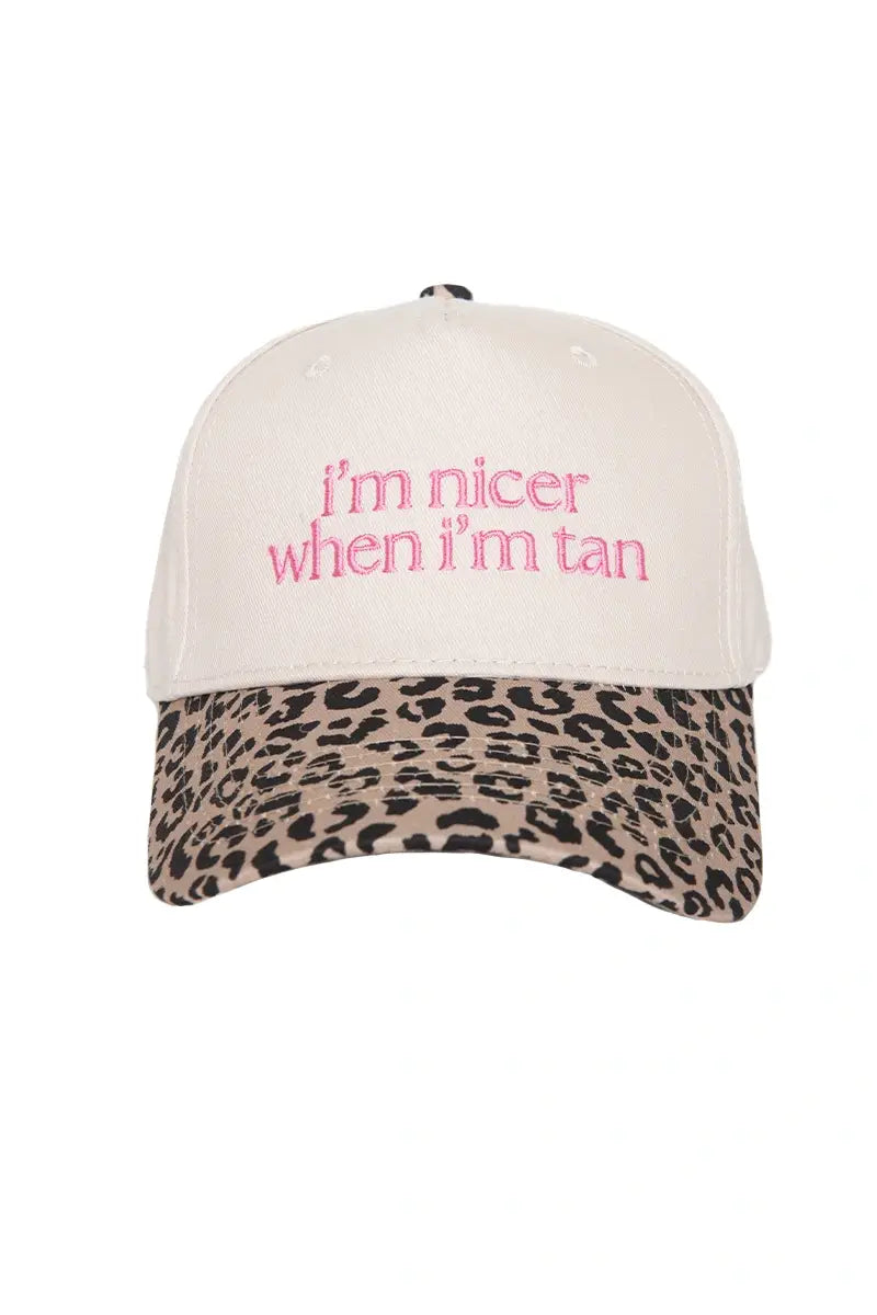 I'm Nicer When I'm Tan Two-Toned Vintage Hats Grad Gift Idea