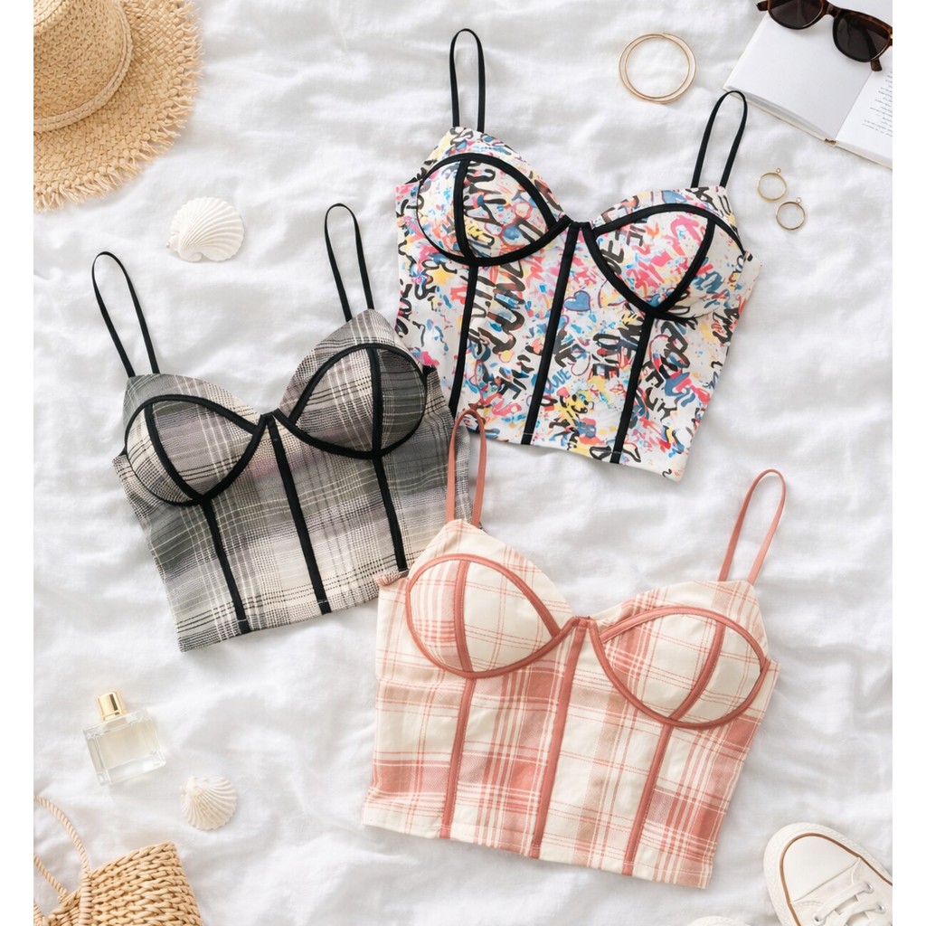 CORSET BUSTIER TANK TOP