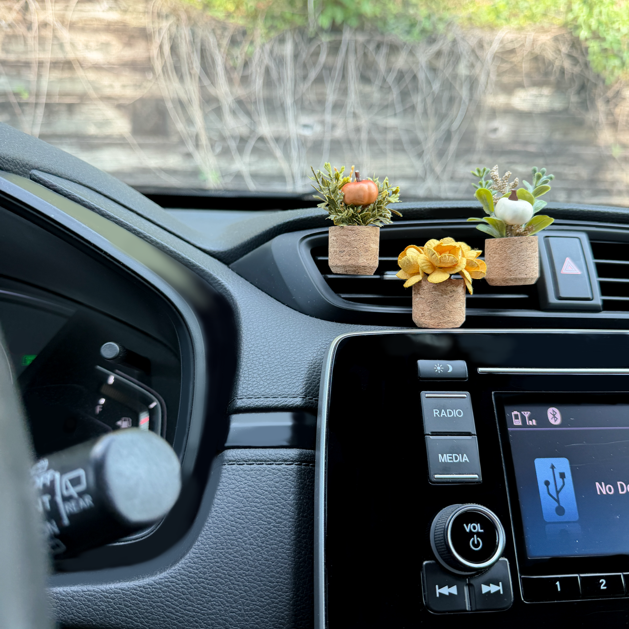 Fall Plant Vent Clip Car Air Freshener Diffuser Reusable