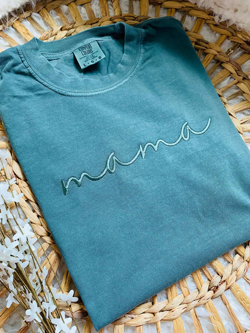 Embroidered Mama Tee