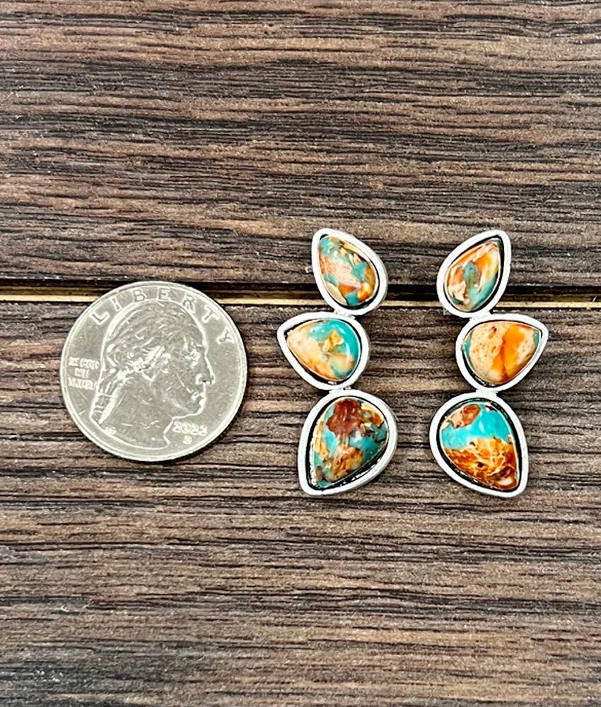 Gemstone Stud Earrings