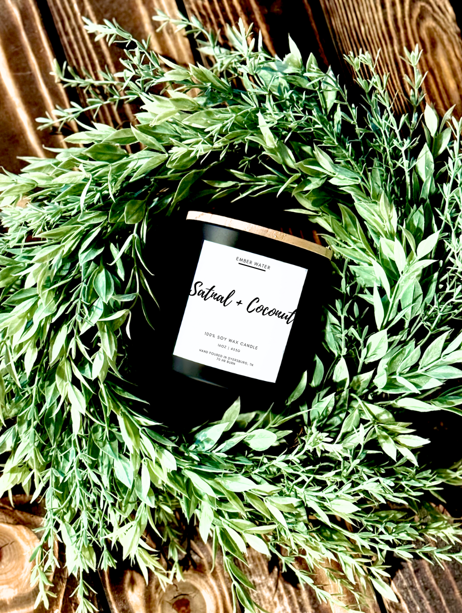 Santal + Coconut 16 oz 100% Soy Candle