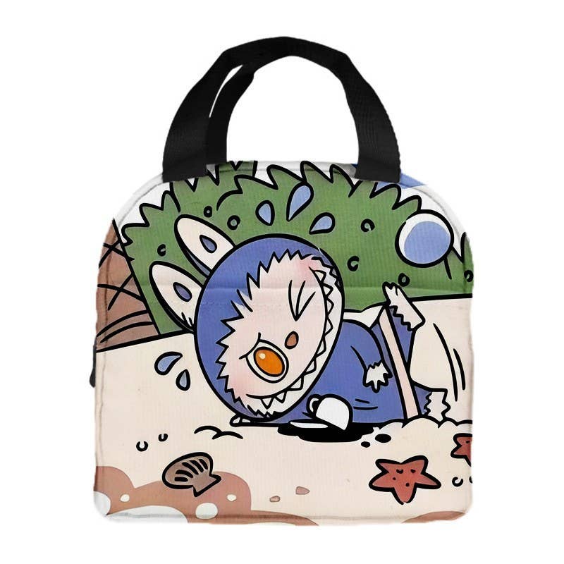 Cute monster lunch bag Aluminum Foil Insulation Bag