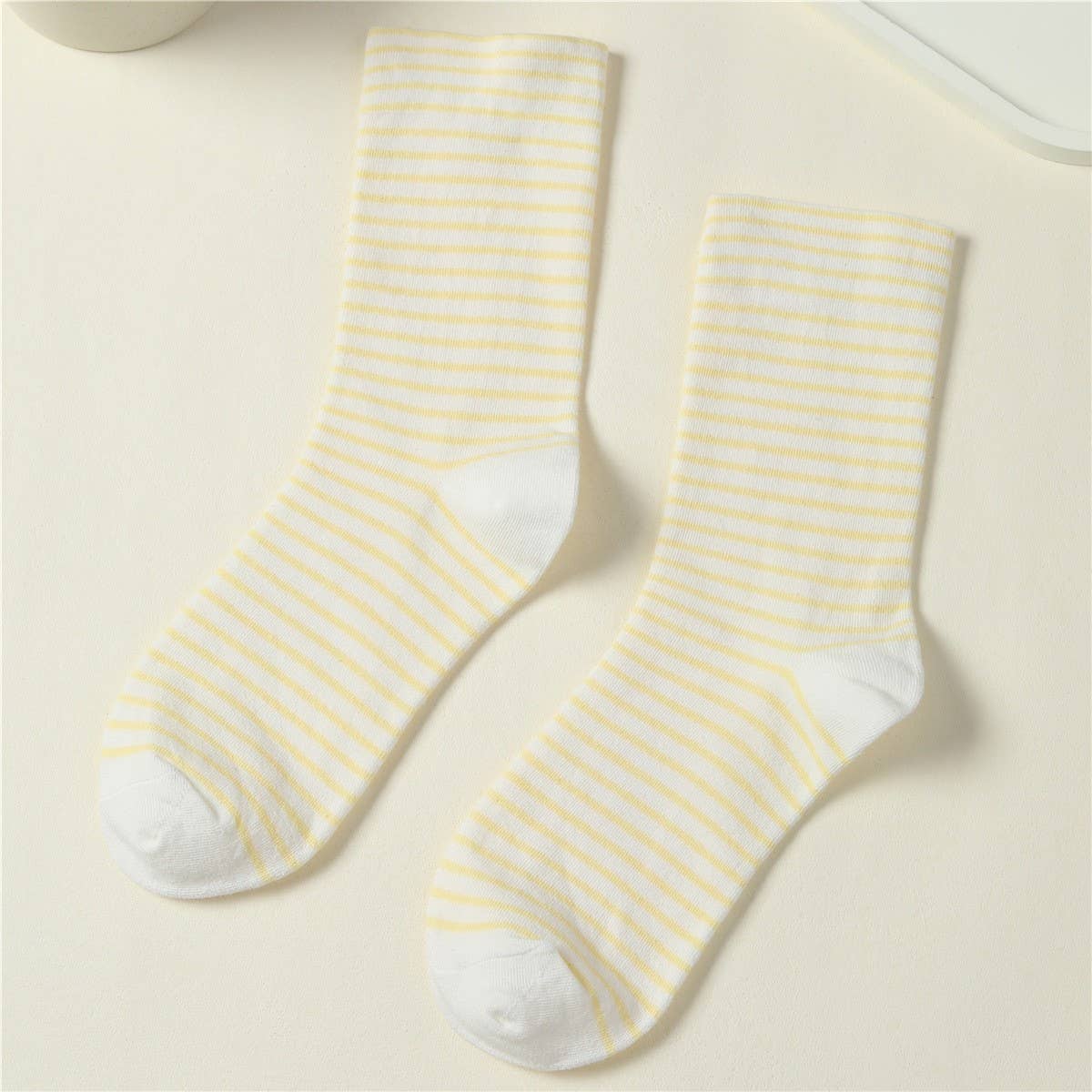 Pastel Striped Cotton Crew Sock | 40S02092