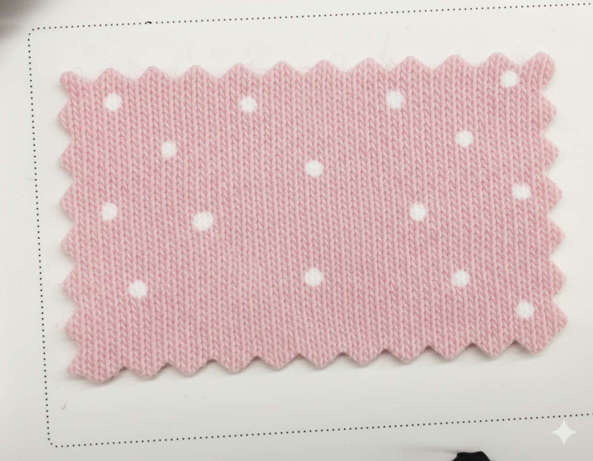 Polka Dot Contrast Trim Top