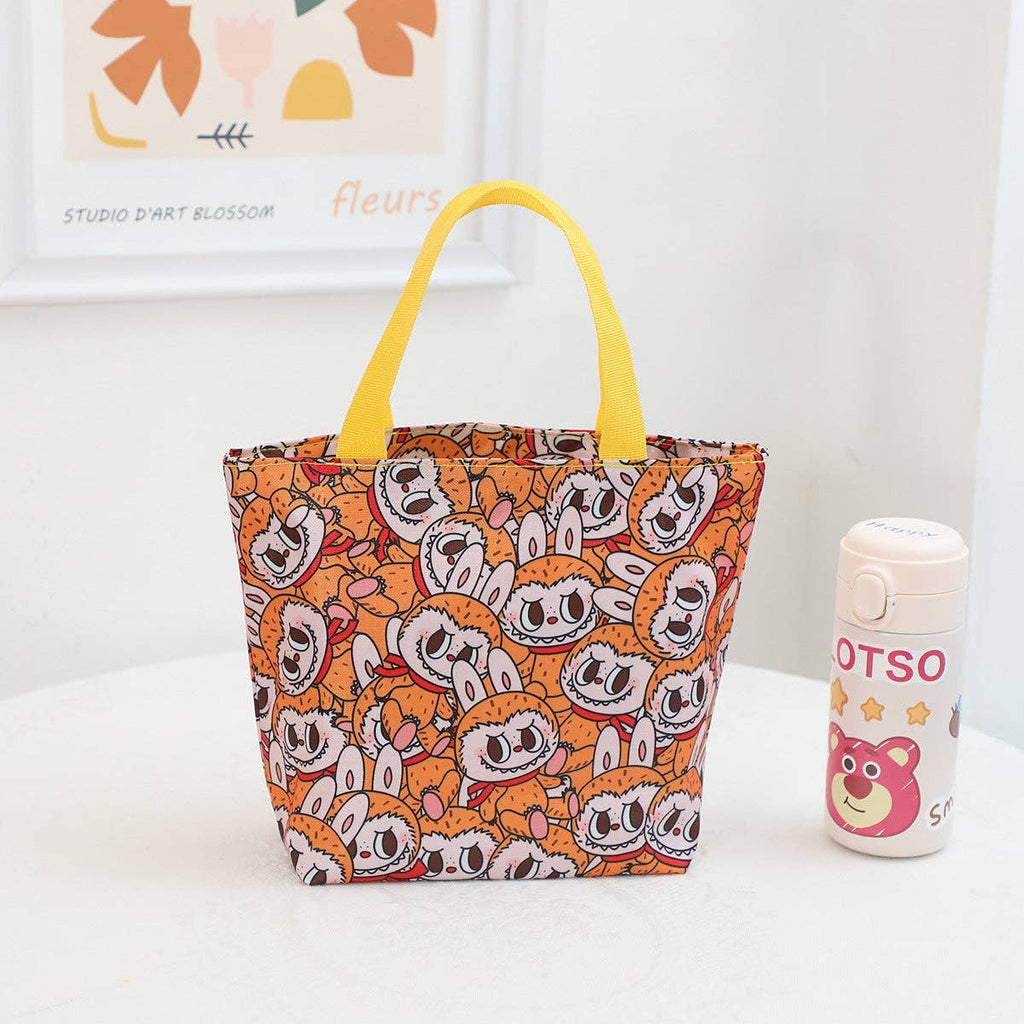🍱 “Labubu Delight” Cute Monster Waterproof Lunch Box Storage Bag