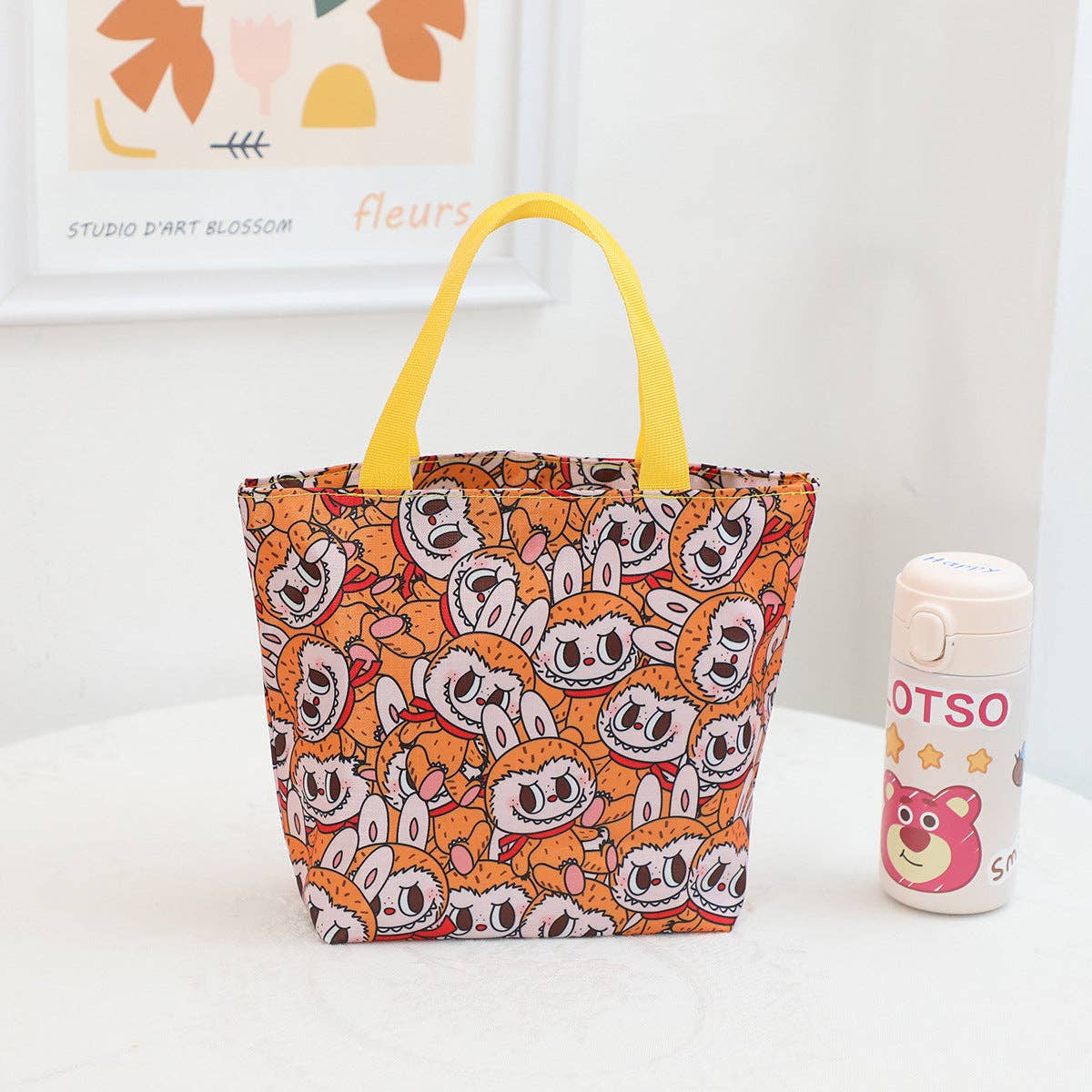 🍱 “Labubu Delight” Cute Monster Waterproof Lunch Box Storage Bag