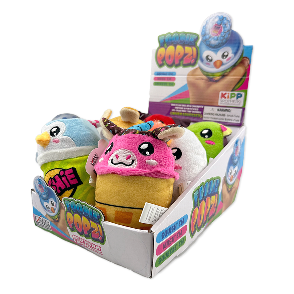 So Much Fun! Foodie Squishy Plush Toy Assortment - 6/Display