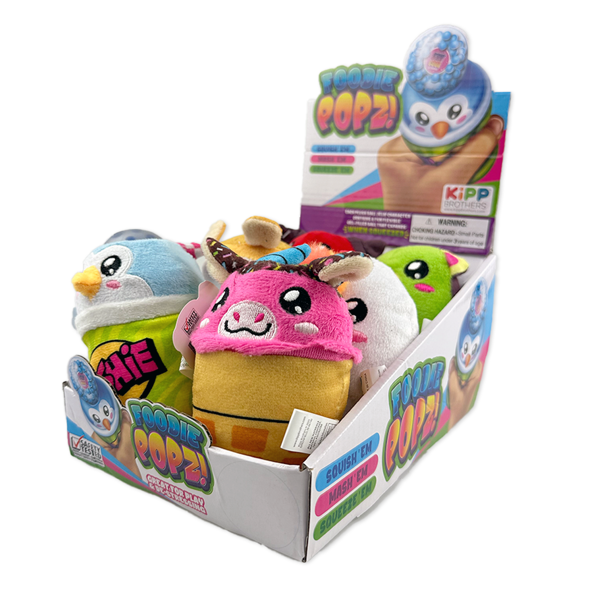 So Much Fun! Foodie Squishy Plush Toy Assortment - 6/Display