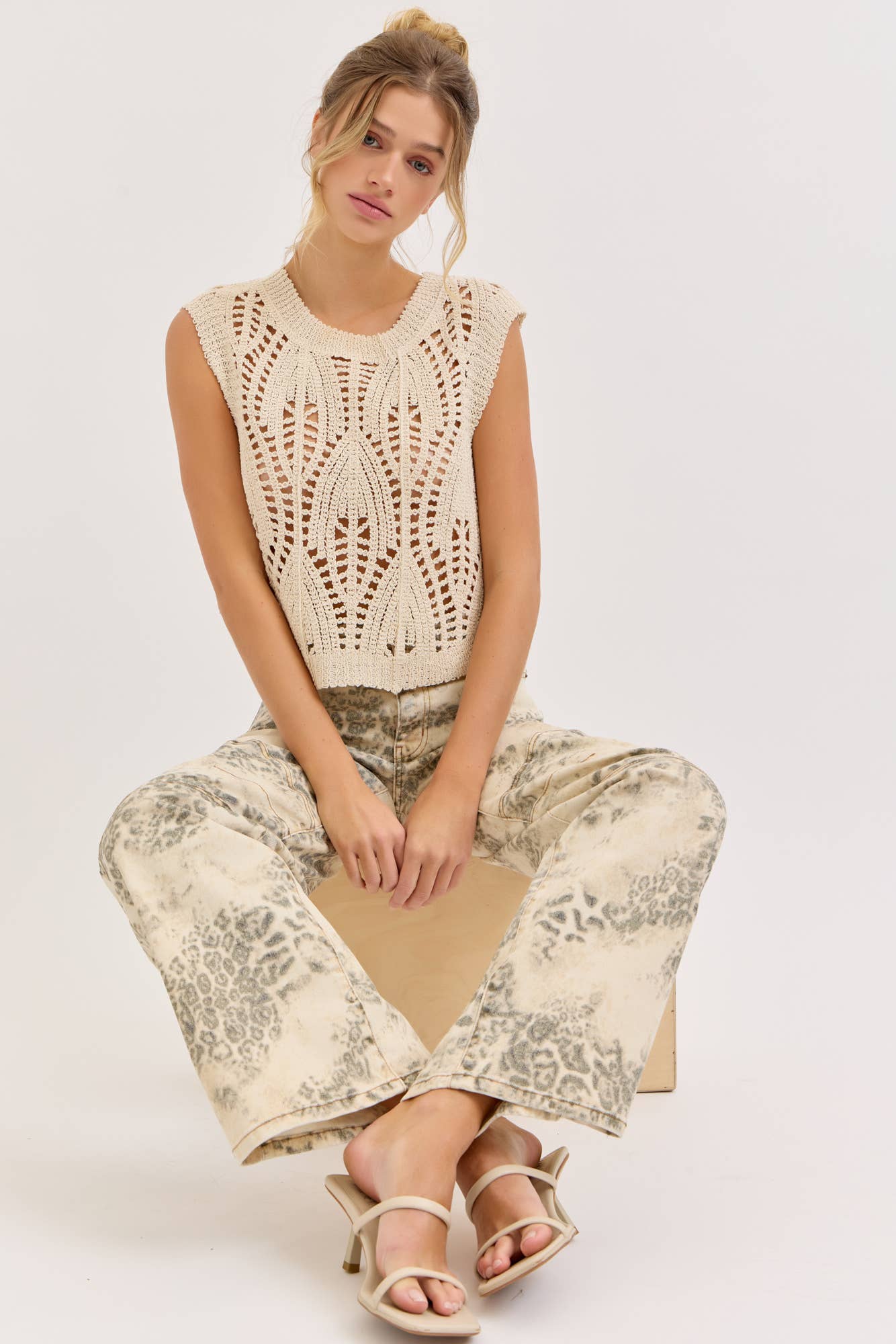 Leopard High Rise Wide Leg