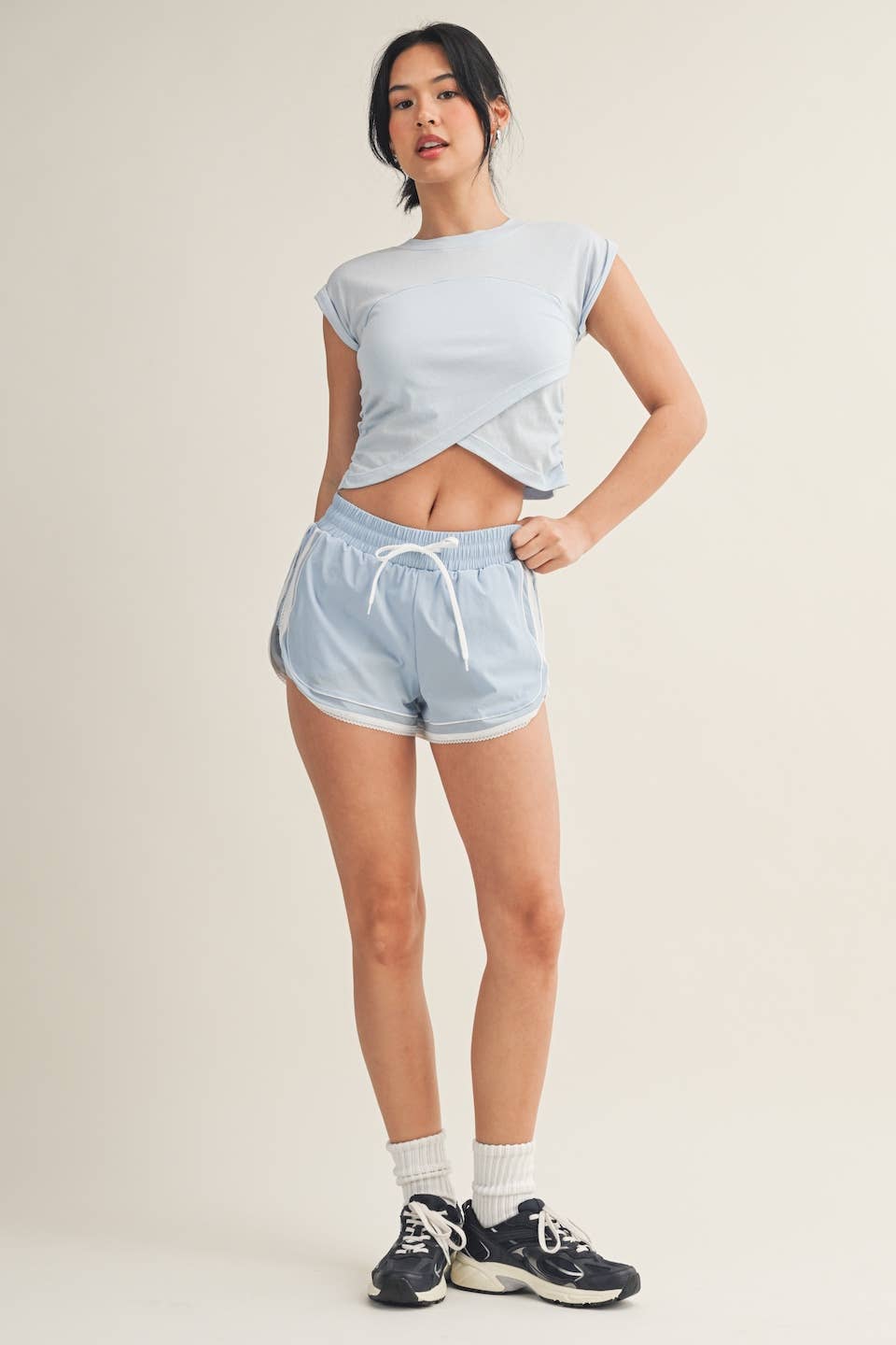 Slub Crossover Top