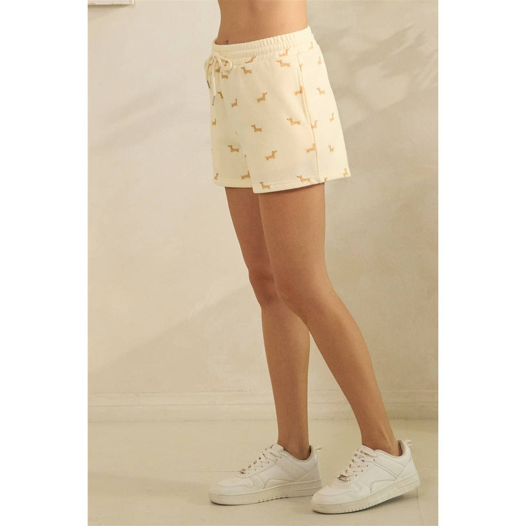 All Over Dog Print Shorts