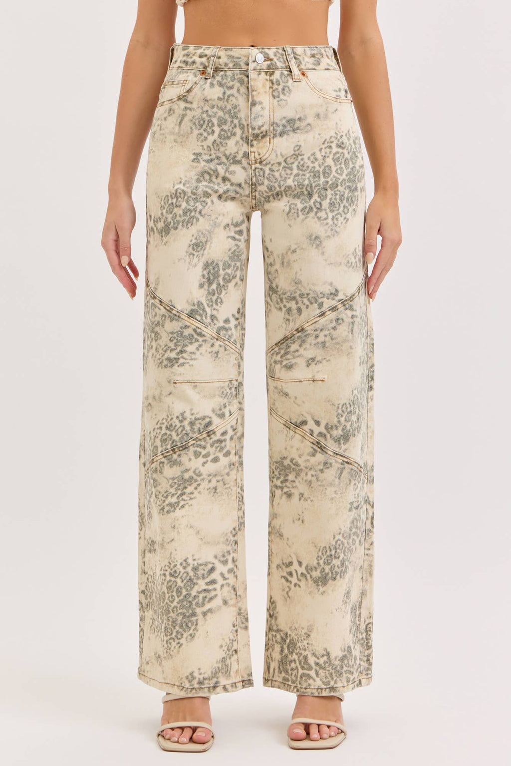 Leopard High Rise Wide Leg