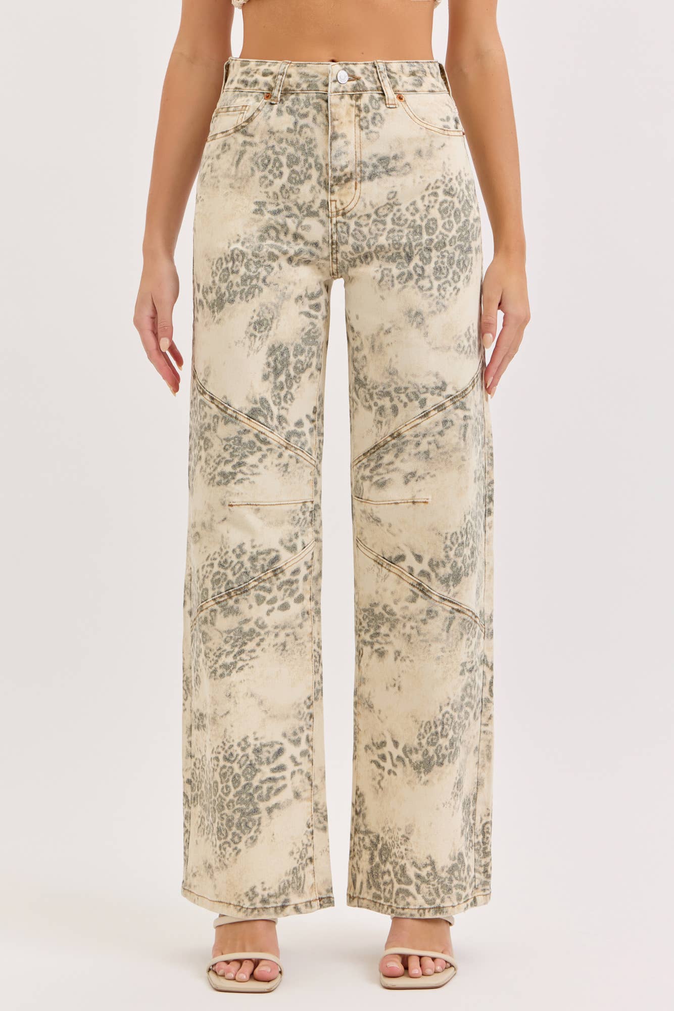 Leopard High Rise Wide Leg