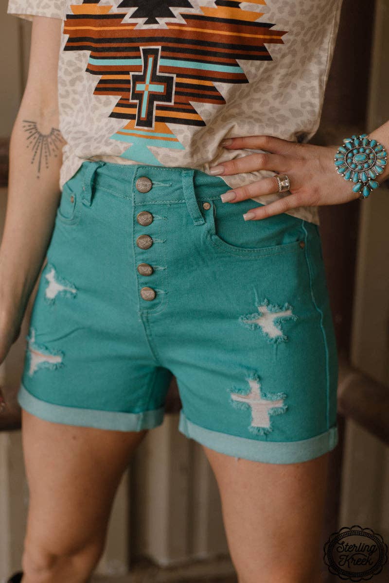 TENNESSEE WALKING SHORTS TURQUOISE