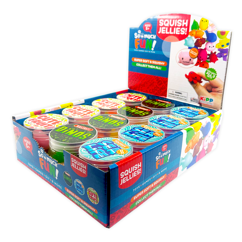 So Much Fun! Squish Jellies Toy Assortment - 12/Display