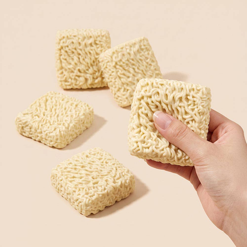 12PCS - ASMR Crunchy Noodle Squeeze Squishy Stress Relief Toy