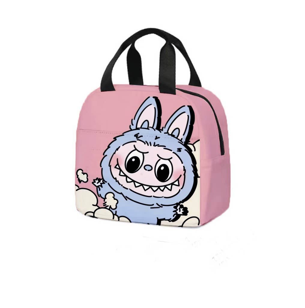 Cute monster printed Insulated Lunch Bag
