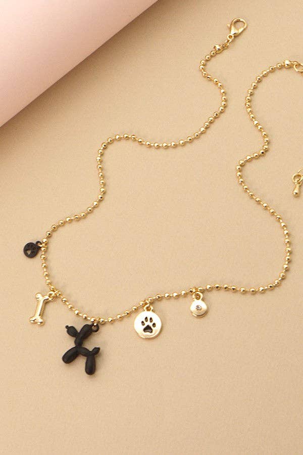 PUP PAW CHARM NECKLACE
