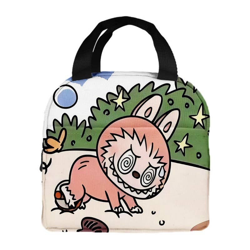 Cute monster lunch bag Aluminum Foil Insulation Bag