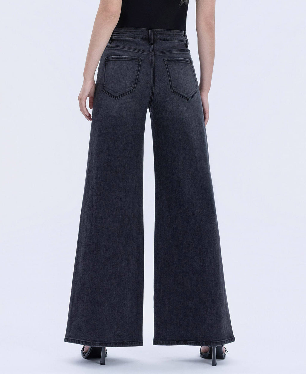 SUPER HIGH RISE FULL LENGTH PALAZZO TWIST JEANS FLYING MONKEY