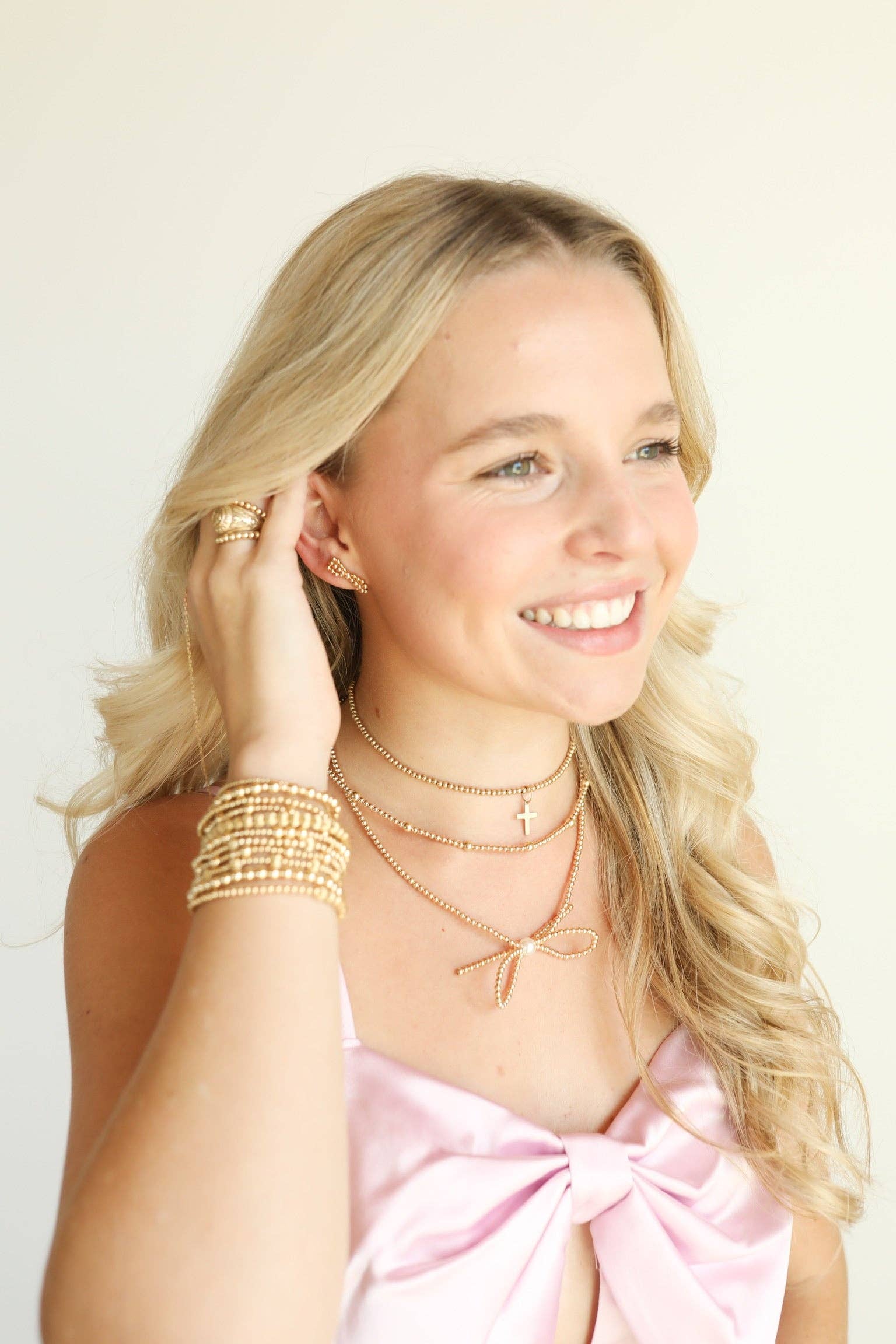 Lively Fluted Bracelet in Gold