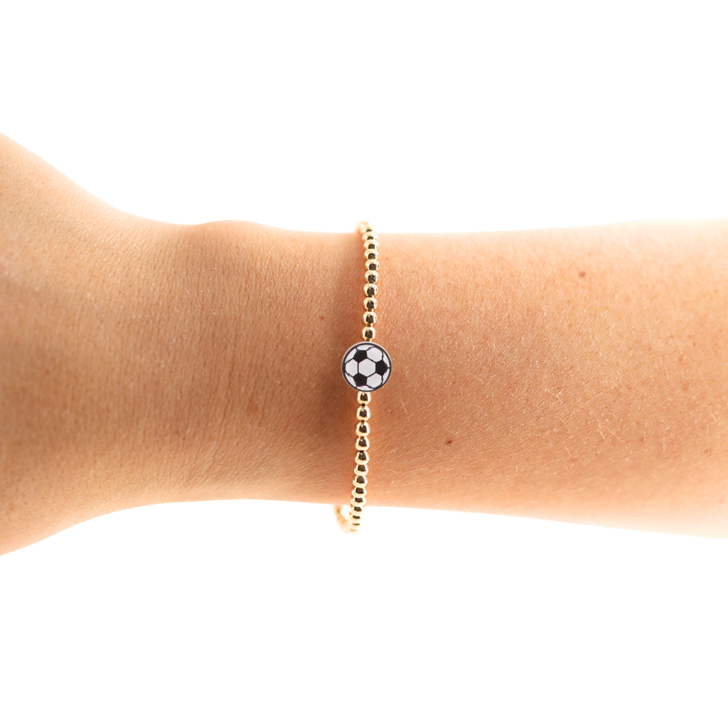 Soccer Ball Bracelet