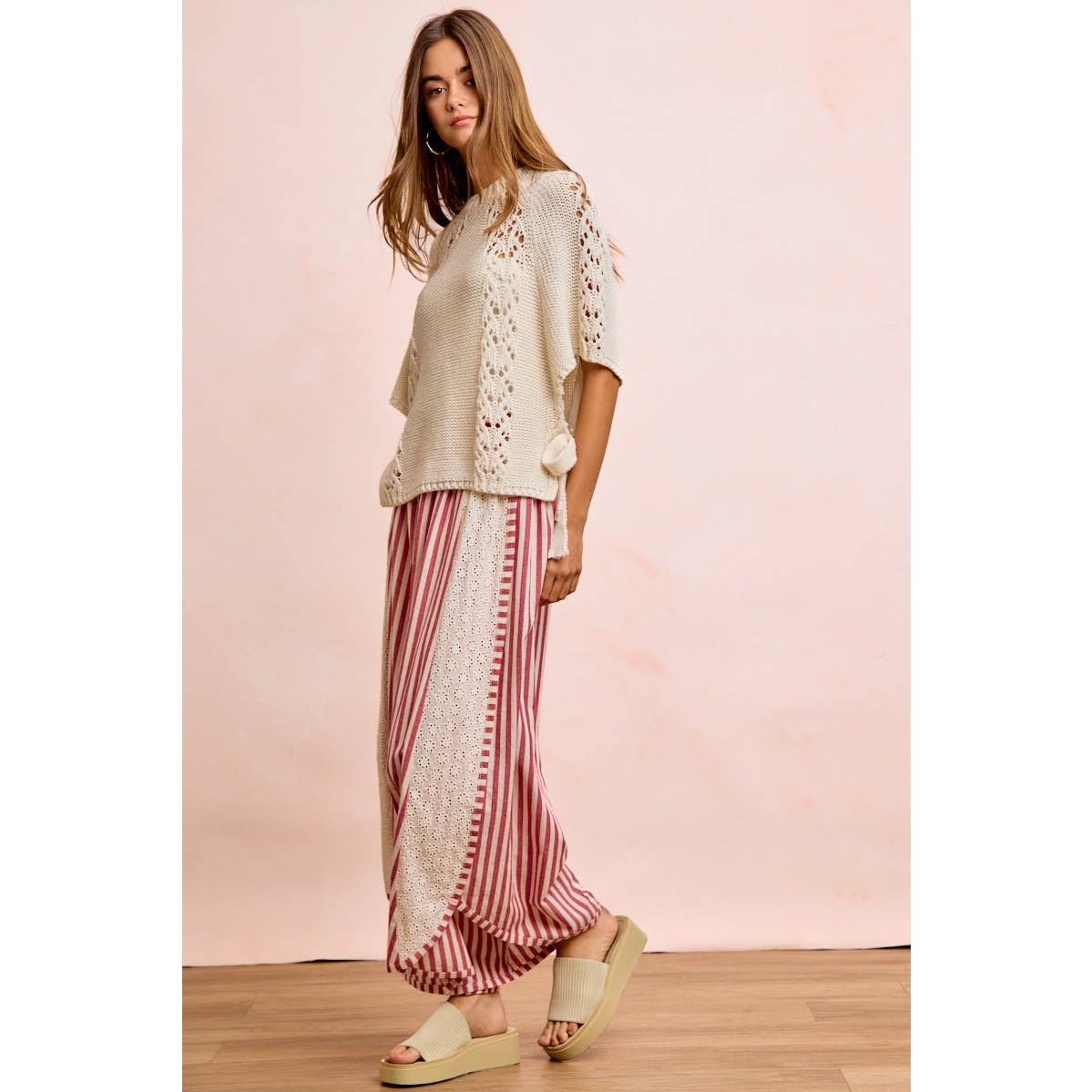 STRIPED WIDE LEG