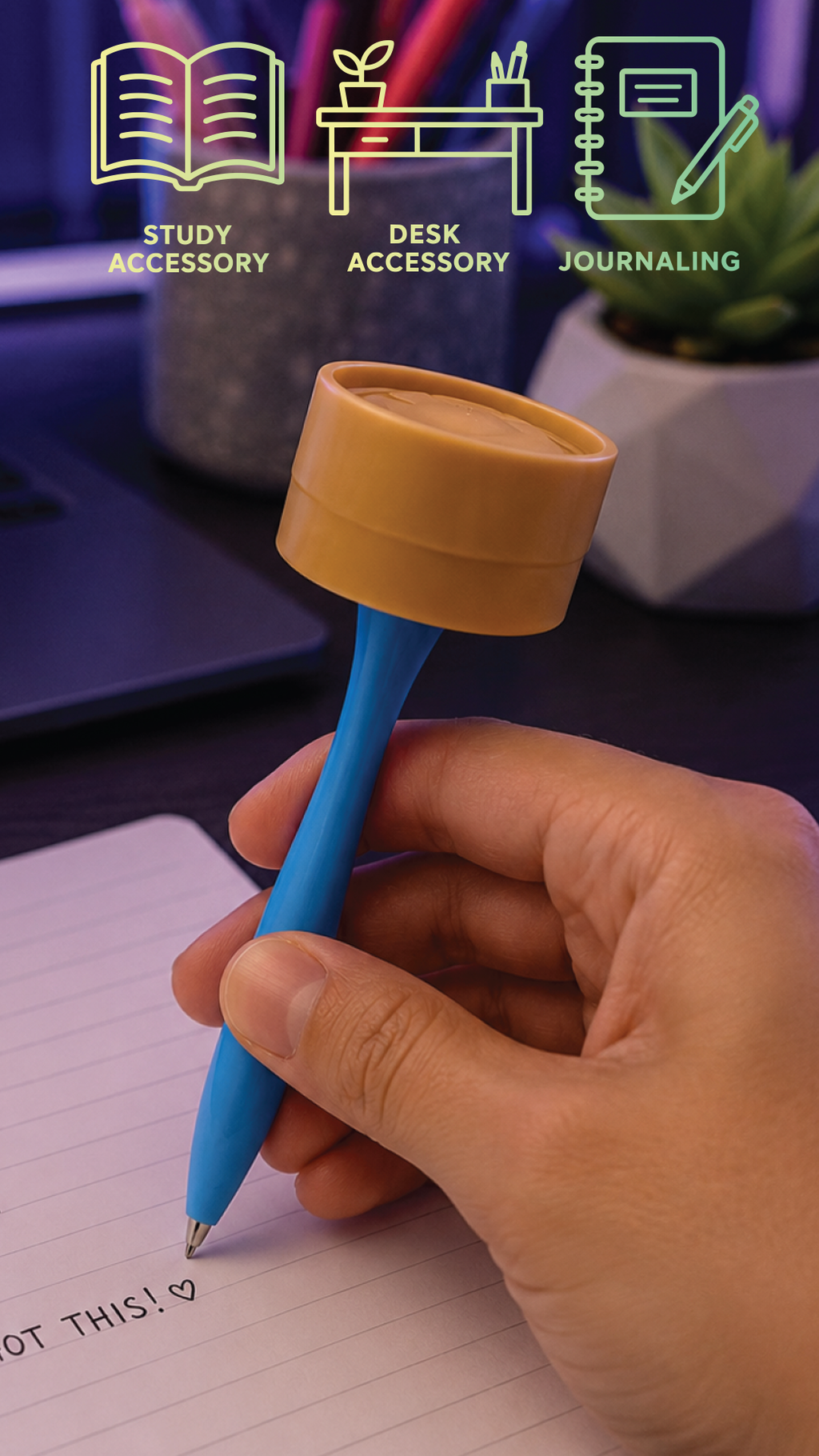 Fun Doh Squishy Dumpling Pen Desk Pop Variety - 12/Display