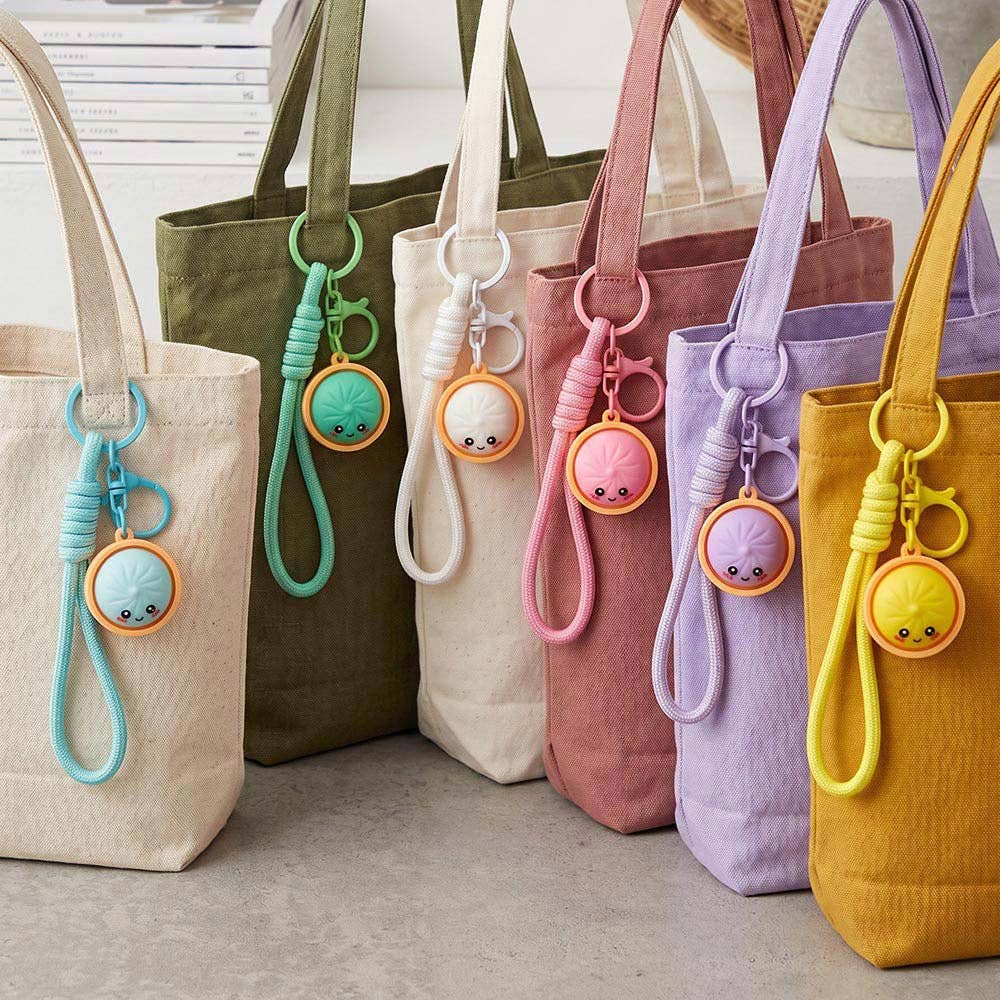 12PCS - Cute Bao Bun Dumpling Bag Charm Keychains