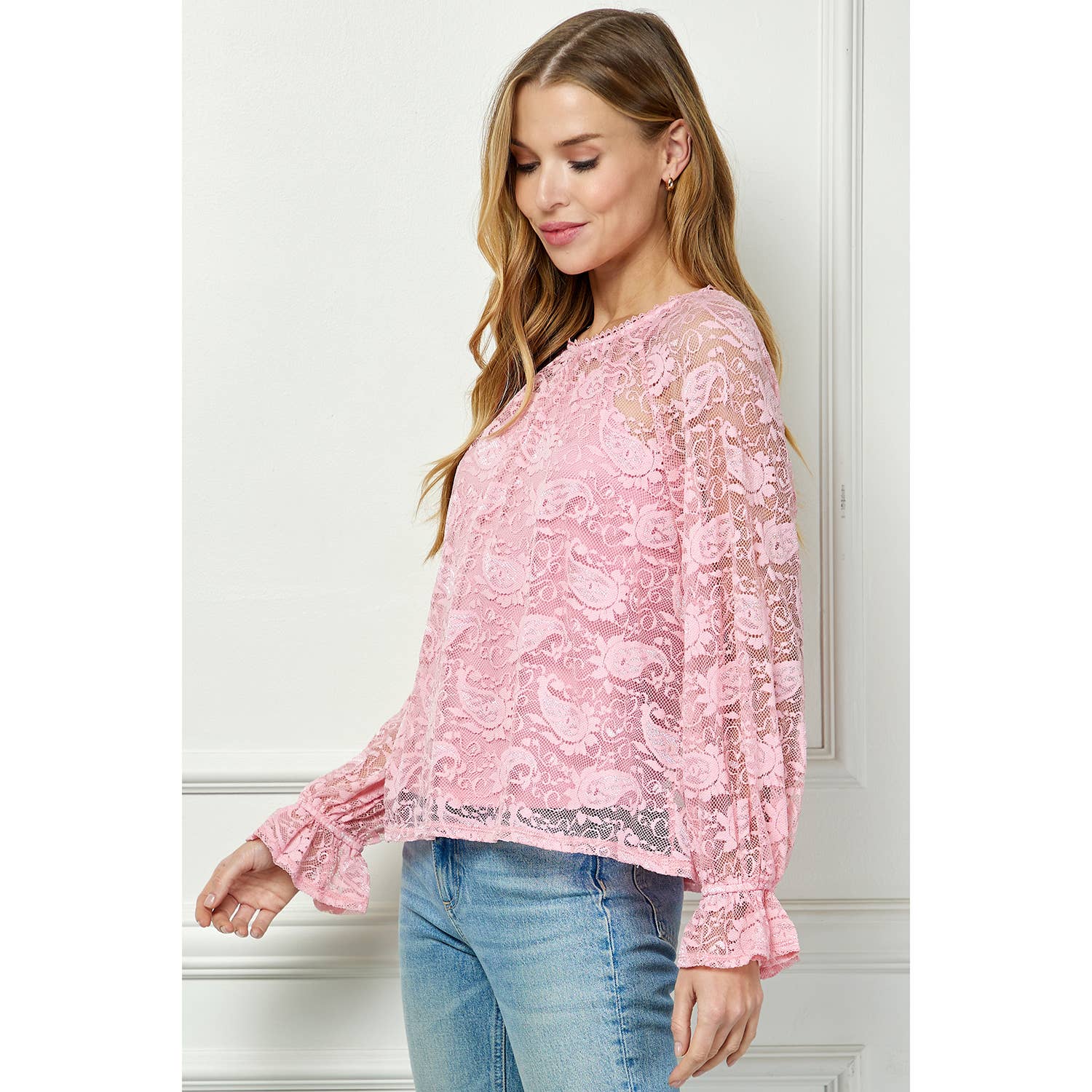 VINTAGE GRACE LACE TOP WITH CAMI LINING