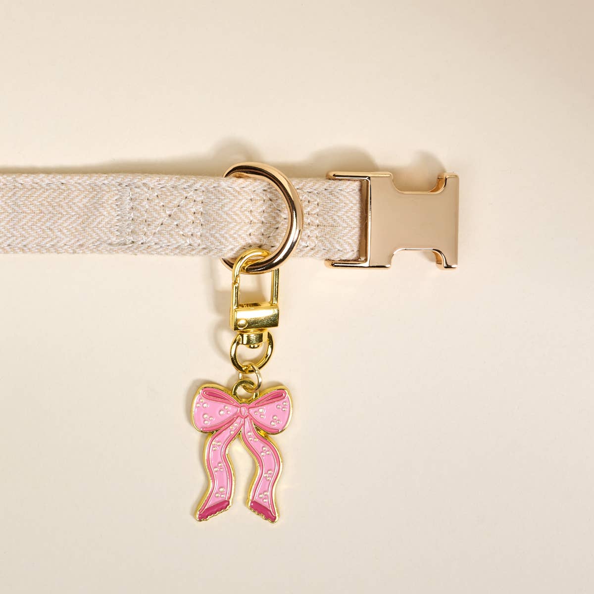Pawfect Collar Charm–Bow Pink