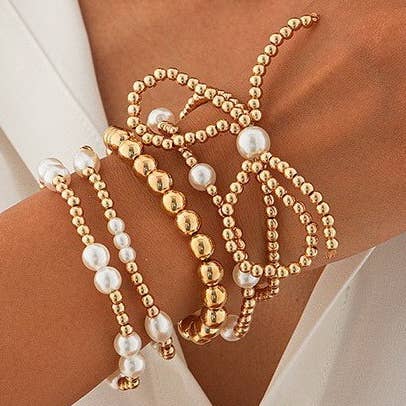 Gold Bracelet set