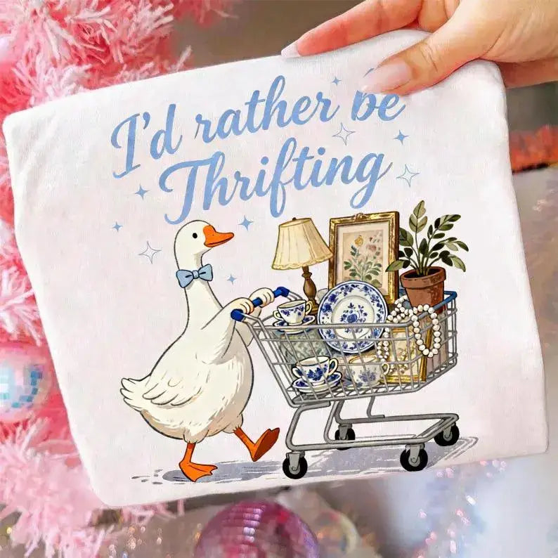 I’d Rather Be Thrifting Goose Tee