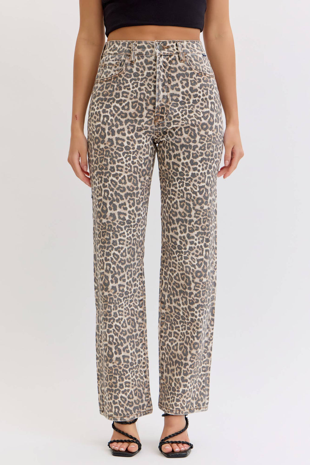 Cello Jeans Leopard Super High-Rise Dad Jeans