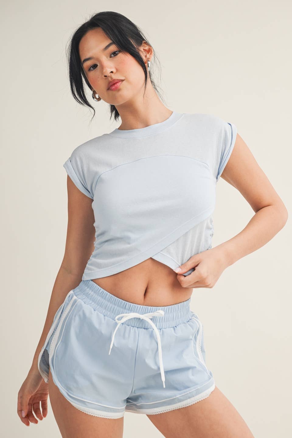 Slub Crossover Top