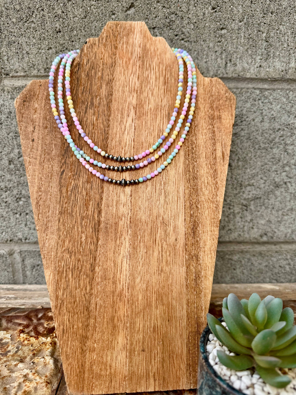 Mother of Pearl Necklace With Navajo Pearls/Western Choker