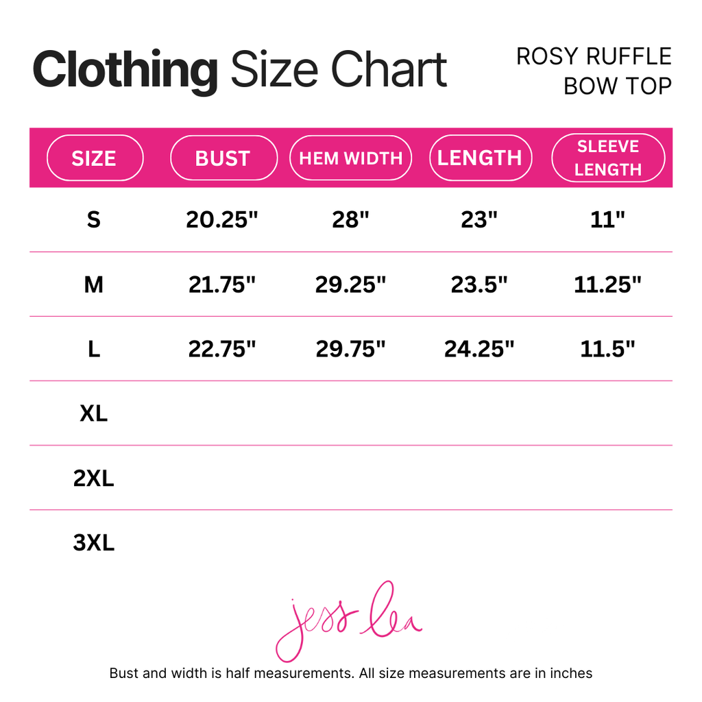 Rosy Ruffle Bow Top