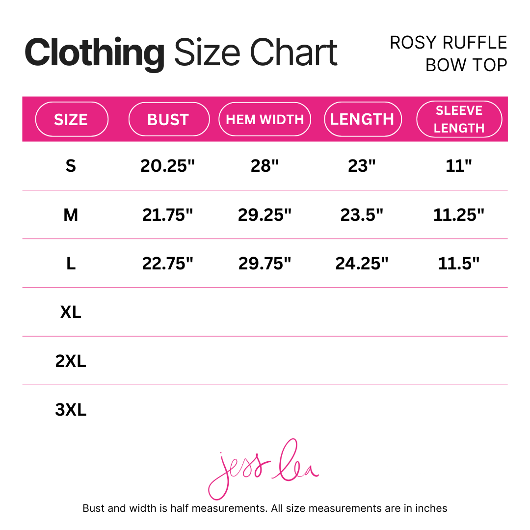 Rosy Ruffle Bow Top