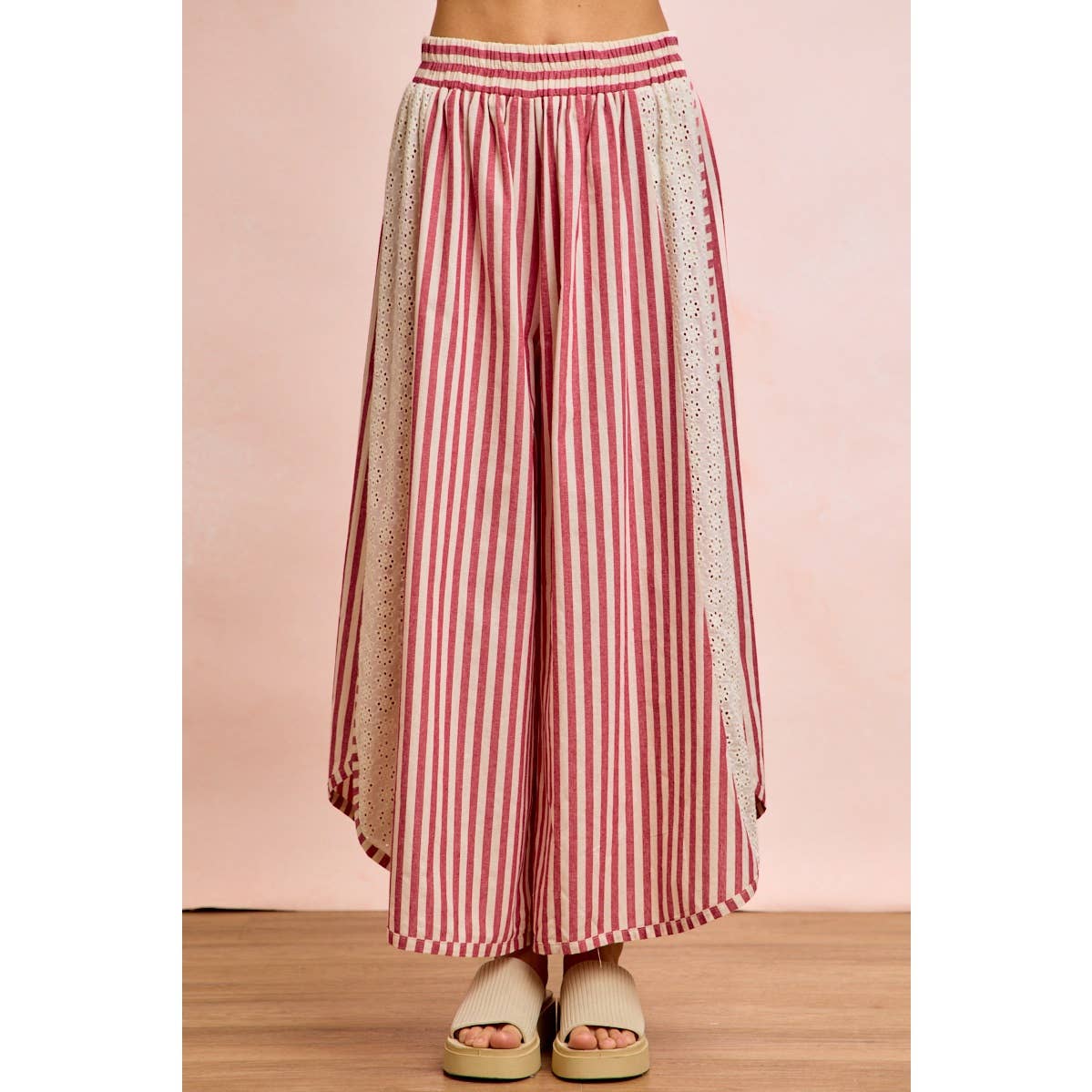 STRIPED WIDE LEG
