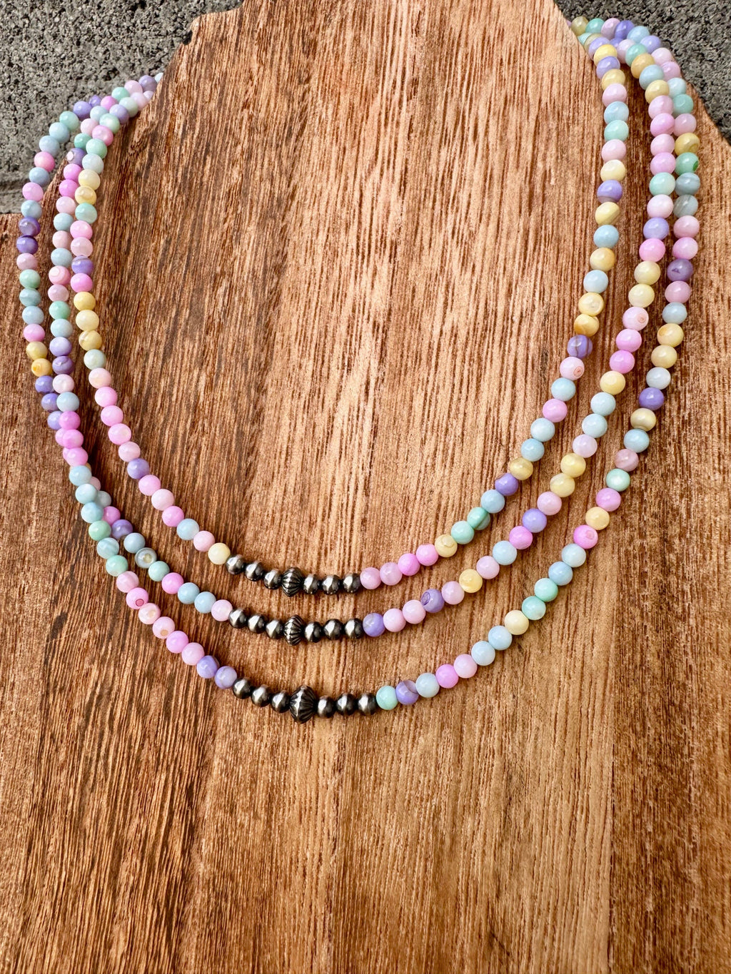 Mother of Pearl Necklace With Navajo Pearls/Western Choker