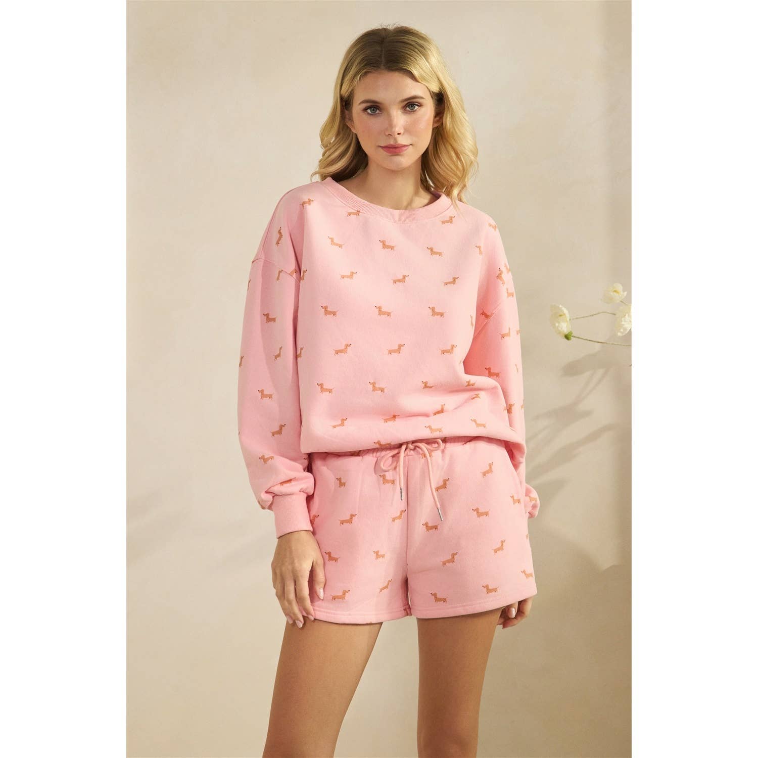 All Over Dog Crew Neck Sweatshirt