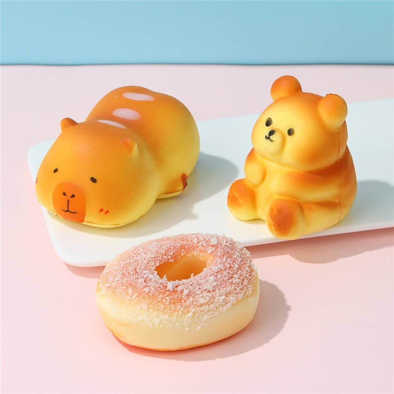 Pressure Bun Croissant Donut Squishy Toy | 40BTS417