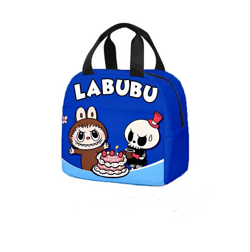 Cute monster printed Insulated Lunch Bag