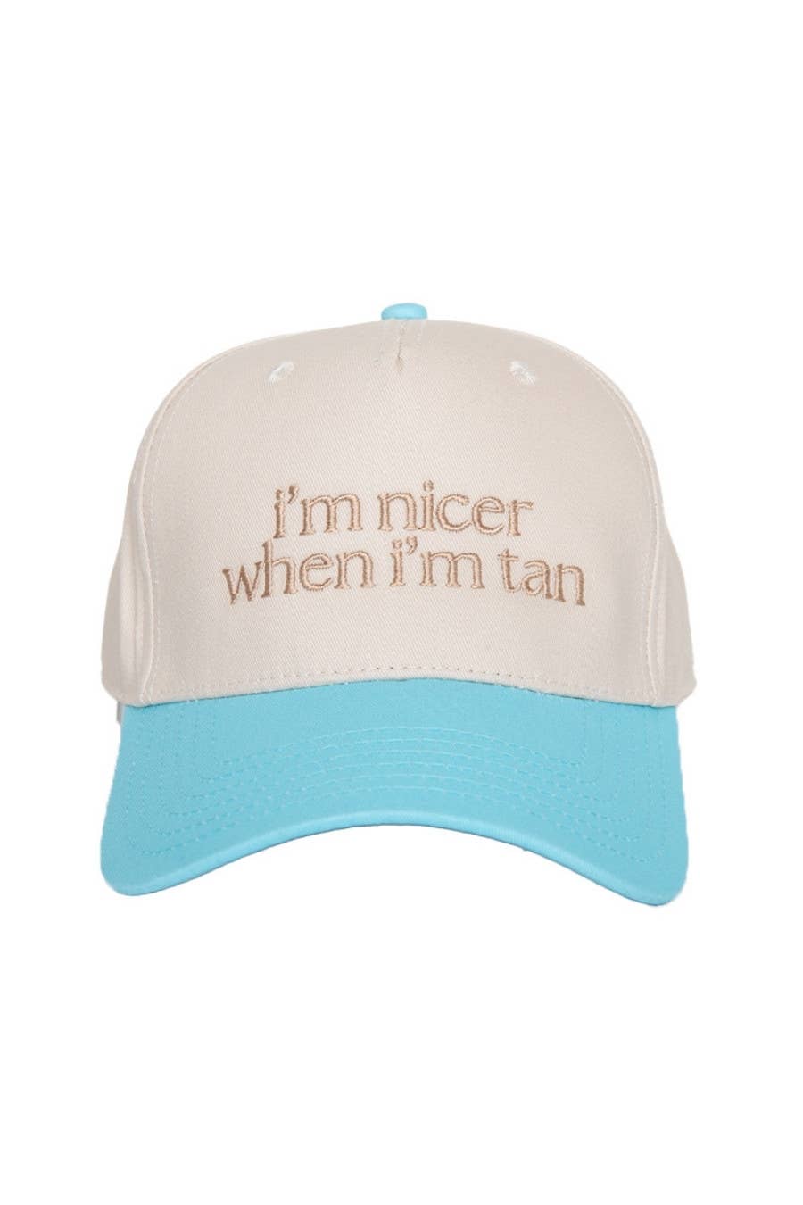 I'm Nicer When I'm Tan Two-Toned Vintage Hats Grad Gift Idea