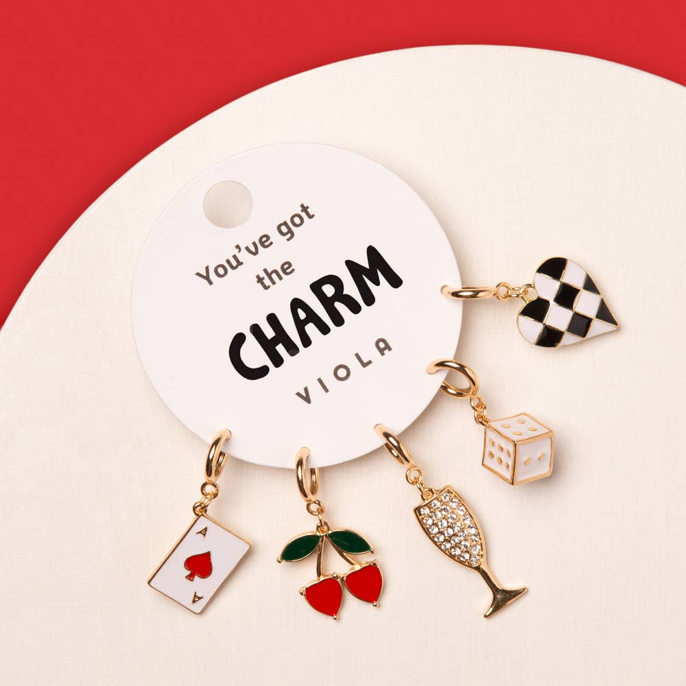 5-Pc Assorted Casino Theme Charm Set
